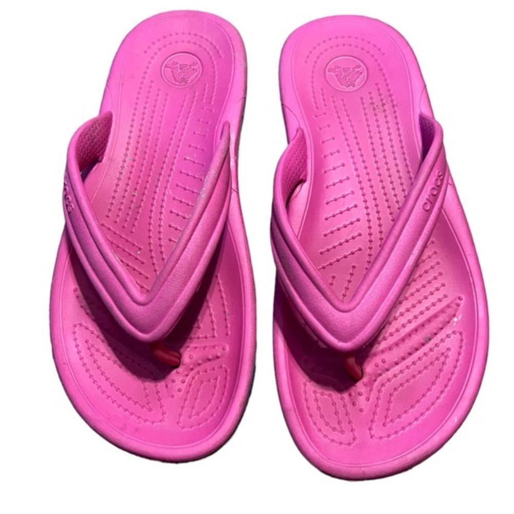 Crocs Hot Pink Flip Flop Style Size Women’s 7